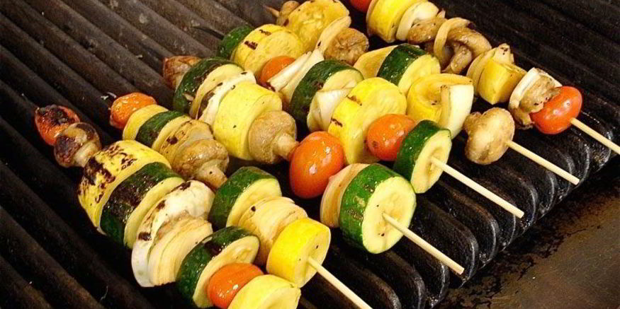 Рецепт канапе из овощей гриль