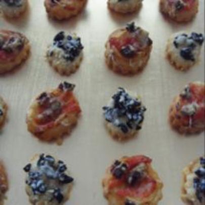 Канапе из слоеного теста