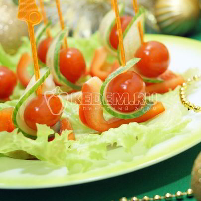 Канапе на праздничный стол Кораблики