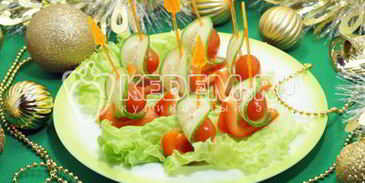 канапе на праздничный стол кораблики