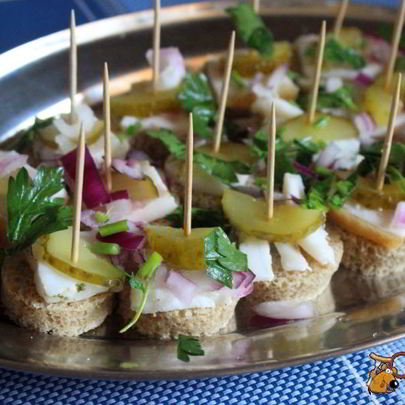 Канапе Под водочку