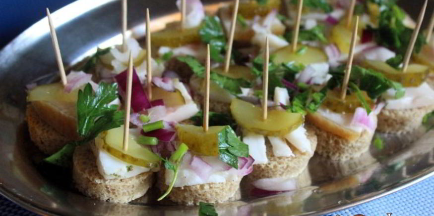 Рецепт канапе пода водочку