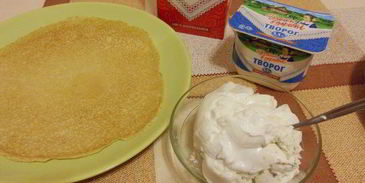 канапе с блинами и семгой