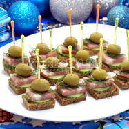 Рецепт Канапе с бужениной