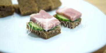 канапе с бужениной