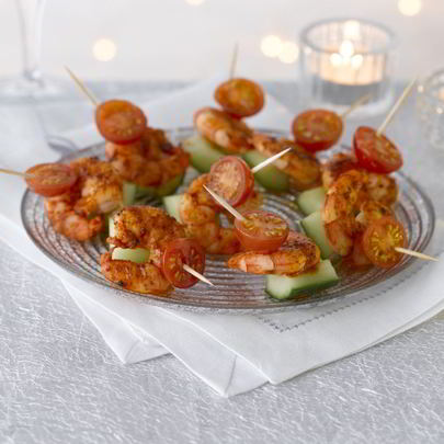 Канапе с креветками пикантные