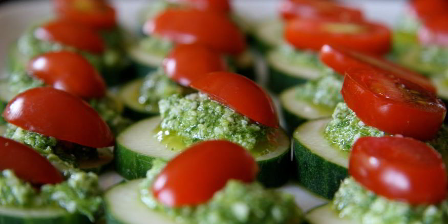 Рецепт канапе с песто