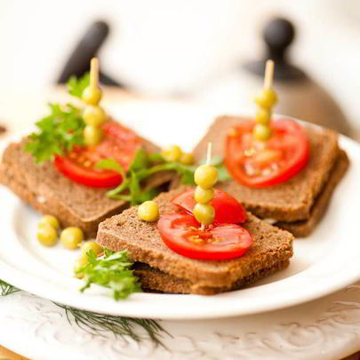 Канапе с салом