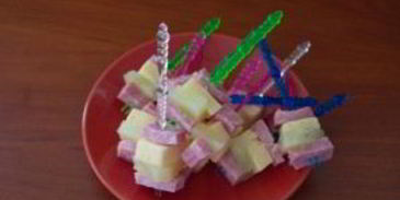 канапе с ветчиной и сыром