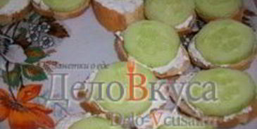 канапе с закуской из творога