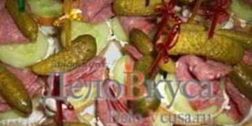 канапе с закуской из творога