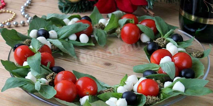 Рецепт капрезе с моцареллой