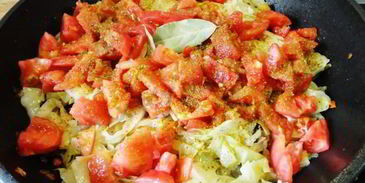 капуста с баклажанами