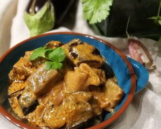 Карри из баклажан