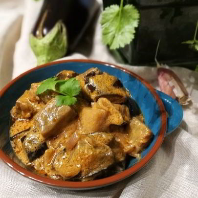 Карри из баклажан