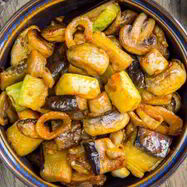 Рецепт Карри с кабачками и баклажанами