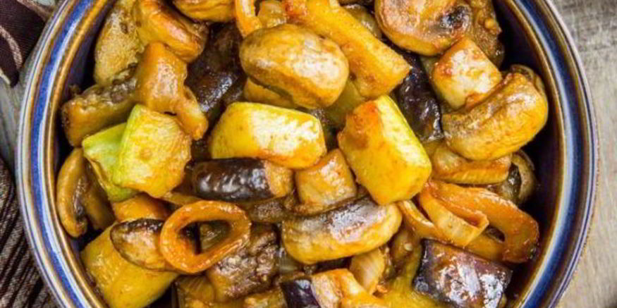 Рецепт карри с кабачками и баклажанами