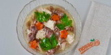 домашний холодец из говядины и курицы