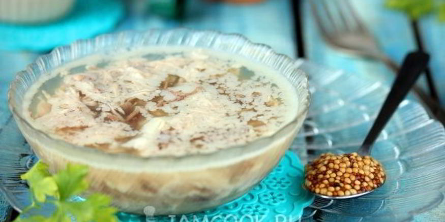 Рецепт индюшиного-говяжьего холодец в мультиварке