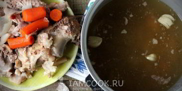 индюшино-говяжий холодец в мультиварке