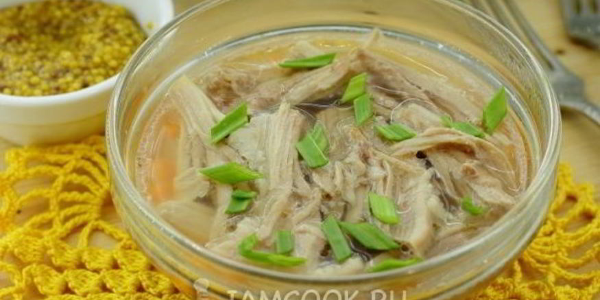 Рецепт холодца из свиных ножек и курицы