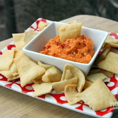 Хумус с запеченным перцем