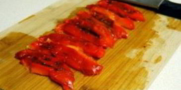 хумус с запеченным перцем