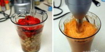 хумус с запеченным перцем