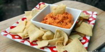 хумус с запеченным перцем