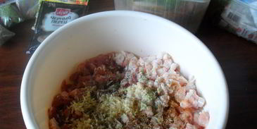 курино-свиная домашняя колбаса