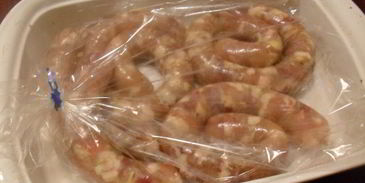 курино-свиная домашняя колбаса