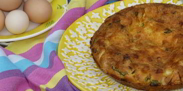 чучу — азербайджанский омлет с зеленью