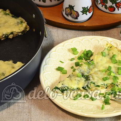 Диетический омлет в духовке