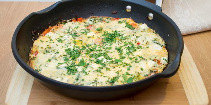 Рецепт фриттаты с овощами и сыром
