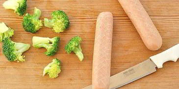 фриттата с сосисками и овощами