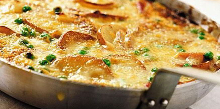 Рецепт картофельного омлета с грибами