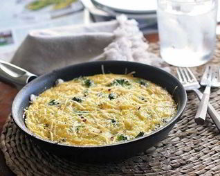 Нежный омлет с брокколи из духовки