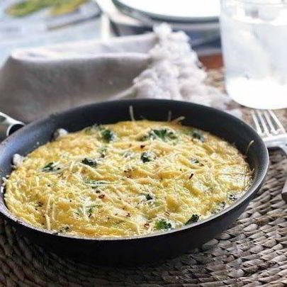 Нежный омлет с брокколи из духовки