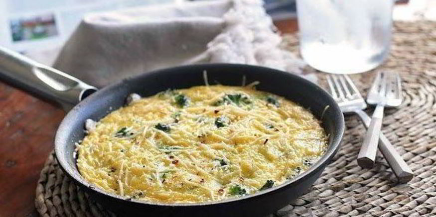 Рецепт нежного омлета с брокколи из духовки