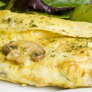 Рецепт Нежного омлета с грибами, специями и сыром