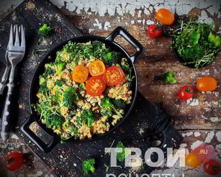 Омлет с брокколи