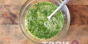 омлет с брокколи