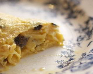 Омлет с черным трюфелем