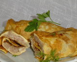 Омлет с фаршем