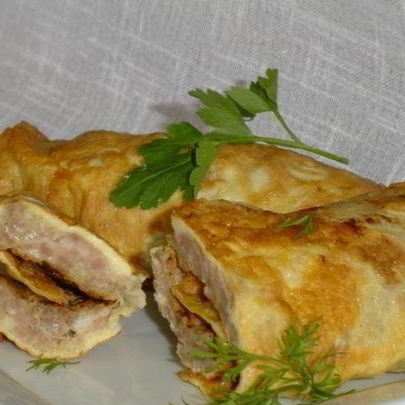 Омлет с фаршем