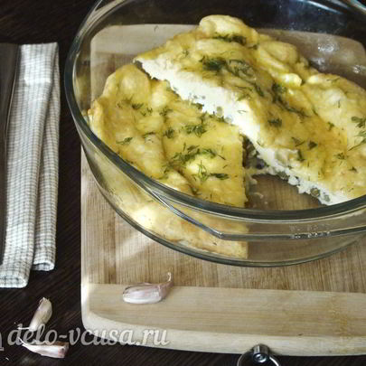 Омлет с горошком