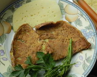 Омлет с грецким орехом