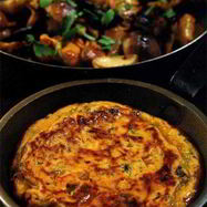 Рецепт Омлета с грибами и сыром