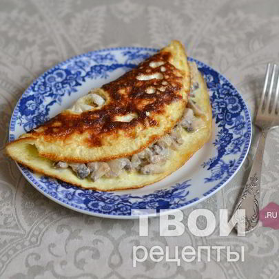 Омлет с грибами
