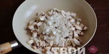 омлет с грибами